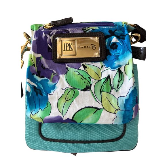 Jean-Pierre Klifa JPK 75 Turquoise Crossbody Handbag Purse New Resort Designer - Picture 6 of 7